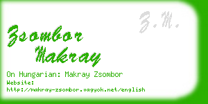 zsombor makray business card
